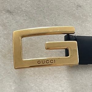 SOLD Gucci Vintage square G logo Waist belt Small